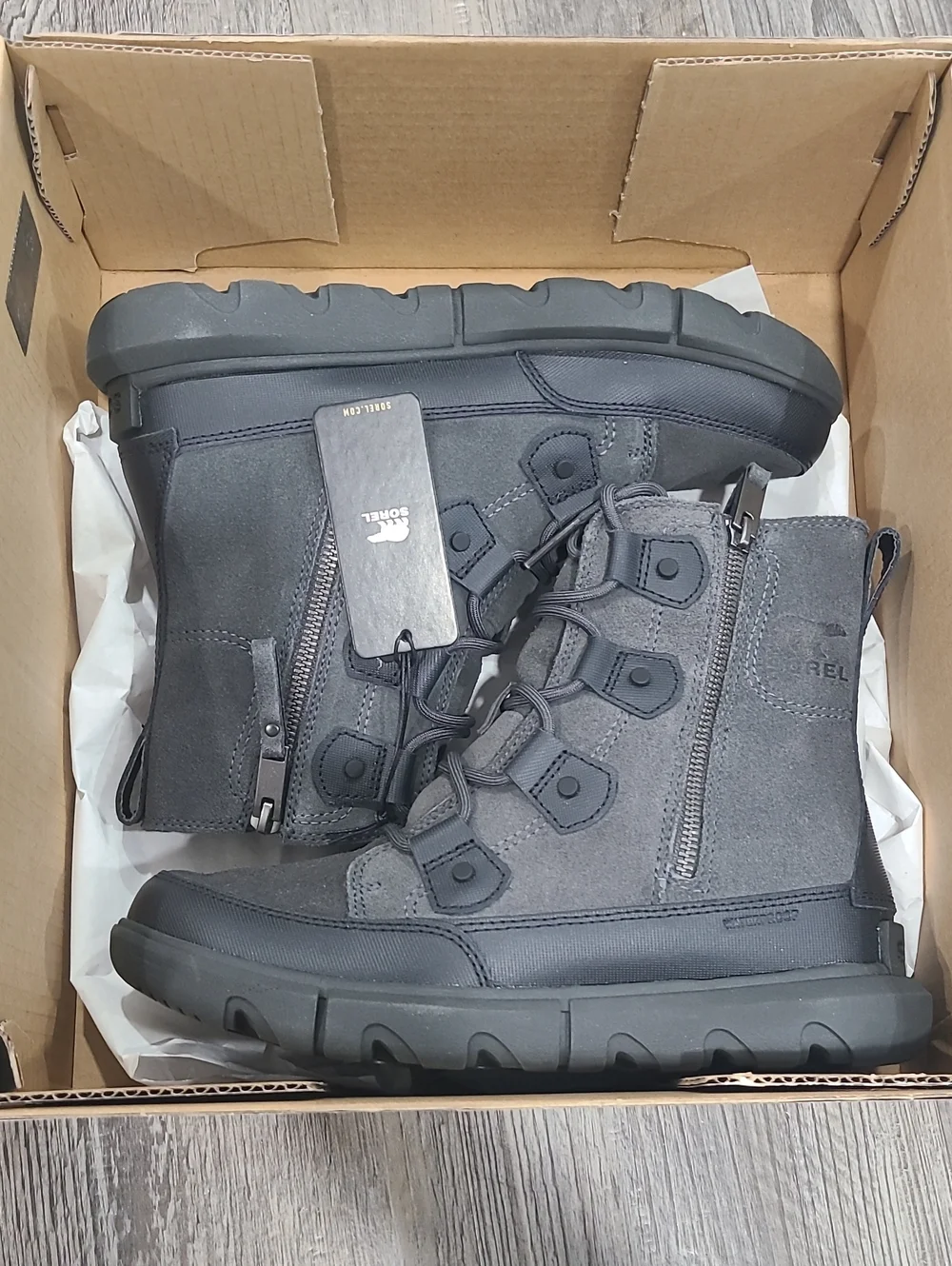 Sorel Men's Explorer Boot Dual Zip Waterproof Size 7.5